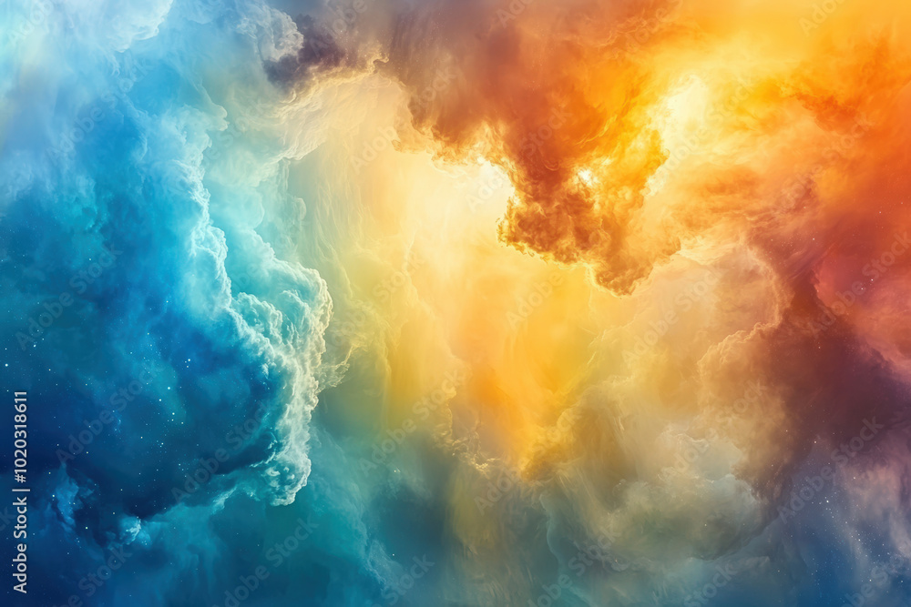 Abstract Colorful Cloudscape Abstract Colorful Cloudscape