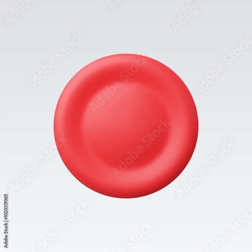 3d Realistic Blood Cell Icon vector illustration