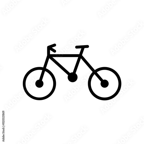 Bicycle icon vector