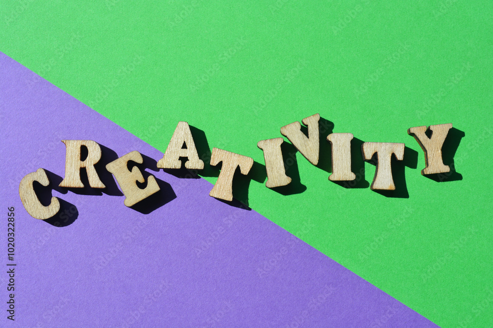 Creativity, word as banner headline Creativity, word as banner headline