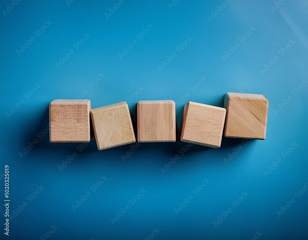 Wooden cubes arranged in a row on a white surface, Idea Concept, Word Concept, Educational Concept Wooden cubes arranged in a row on a white surface, Idea Concept, Word Concept, Educational Concept