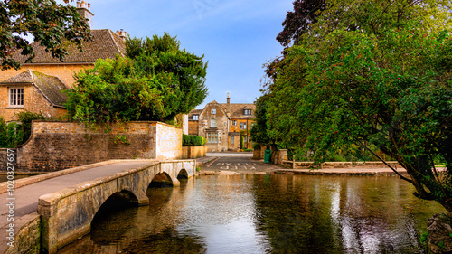 A quiet walk trhrough Bourton on the water photo