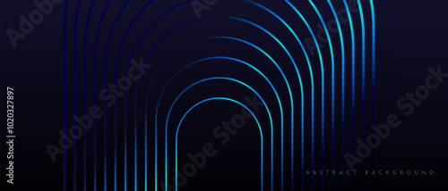 Futuristic 3D Tech Line Design. Abstract Technology Elements for Promos, Banners, Posters, Cards, and Covers. Hi-Tech Graphic Background Pattern in Vector Illustration.