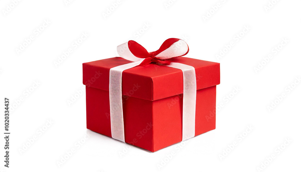 Christmas Gift box, isolated, white background Christmas Gift box, isolated, white background