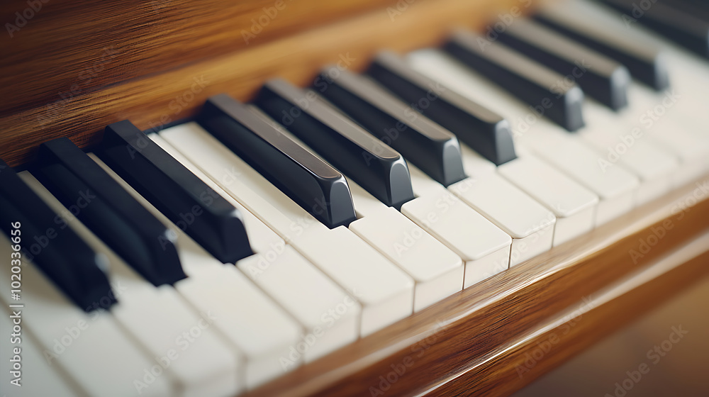 Piano keyboard all over background, top vie Piano keyboard all over background, top vie
