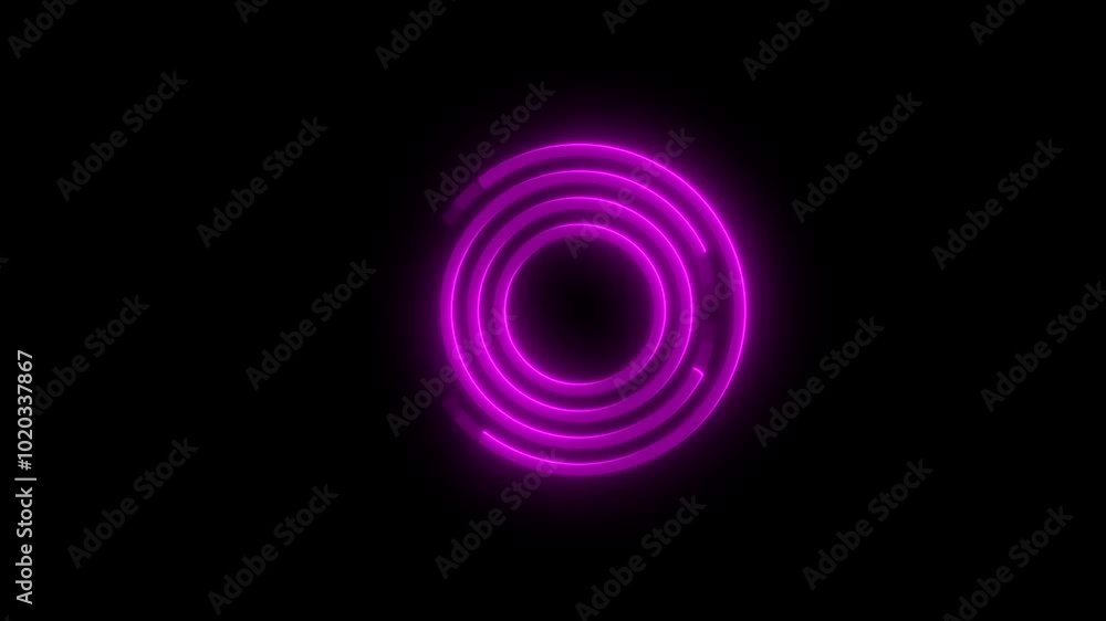 Glowing alphabet O reveal animation Glowing alphabet O reveal animation