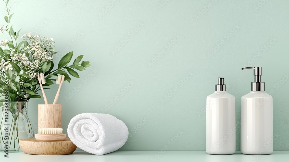 A muted pastel backdrop that offers a serene and sophisticated aesthetic, perfect for high-end product promotions. The depth of field creates a soft focus effect, allowing for a captivating A muted pastel backdrop that offers a serene and sophisticated aesthetic, perfect for high-end product promotions. The depth of field creates a soft focus effect, allowing for a captivating
