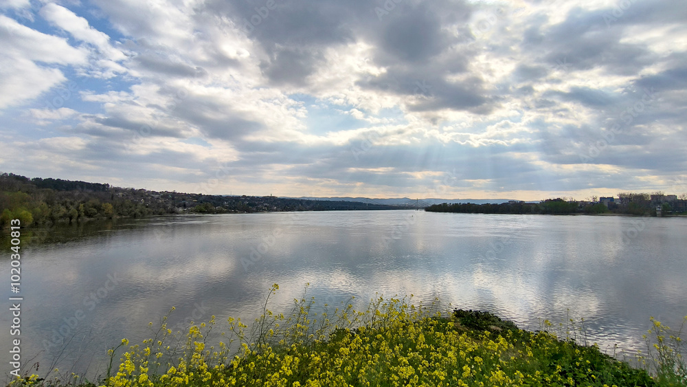 banks of Danube river in Novi Sad banks of Danube river in Novi Sad