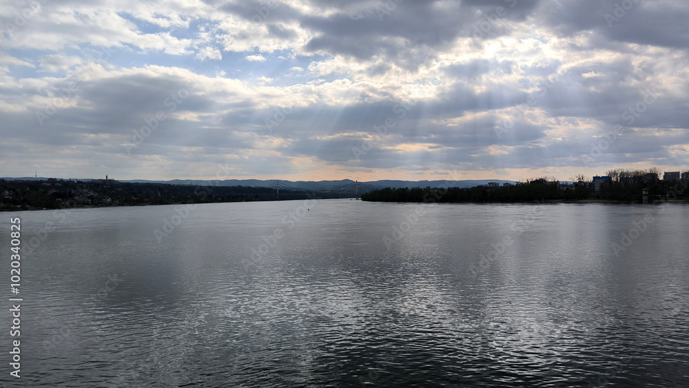 banks of Danube river in Novi Sad banks of Danube river in Novi Sad