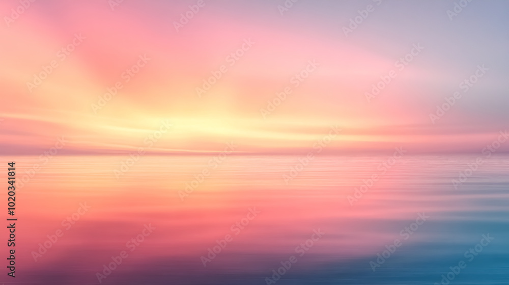 Abstract Sunrise Sky and Ocean Nature Background: A dreamy background featuring an abstract sunrise sky over the ocean, perfect for a serene and inspiring design. Abstract Sunrise Sky and Ocean Nature Background: A dreamy background featuring an abstract sunrise sky over the ocean, perfect for a serene and inspiring design.
