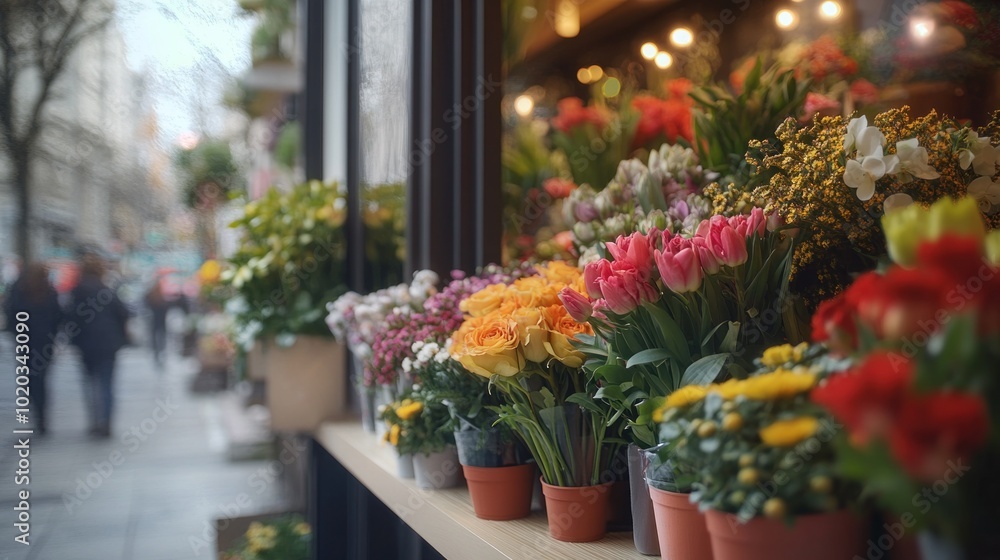 Floral Shop Window Display Floral Shop Window Display