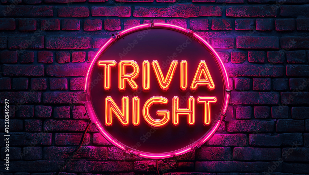 A neon sign reading