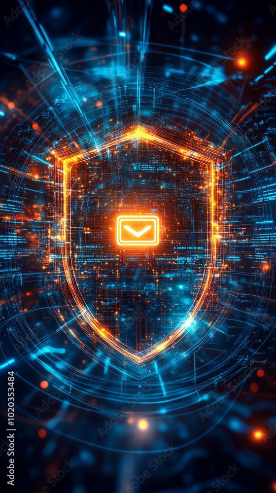 Fototapeta premium The Privacy Shield, Digital Ethics and Privacy Laws