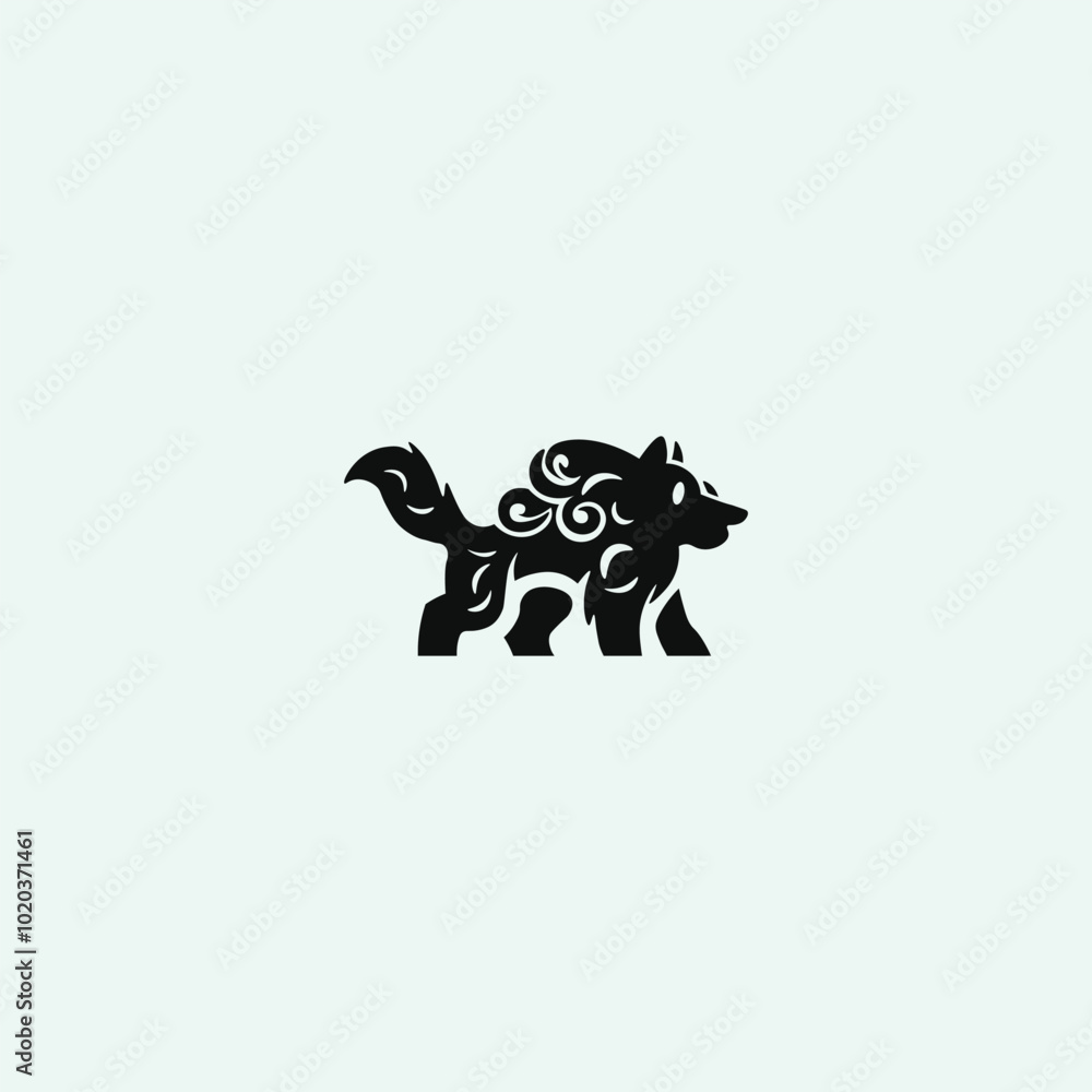 Beautiful lion logo template in simple style. Beautiful lion logo template in simple style.