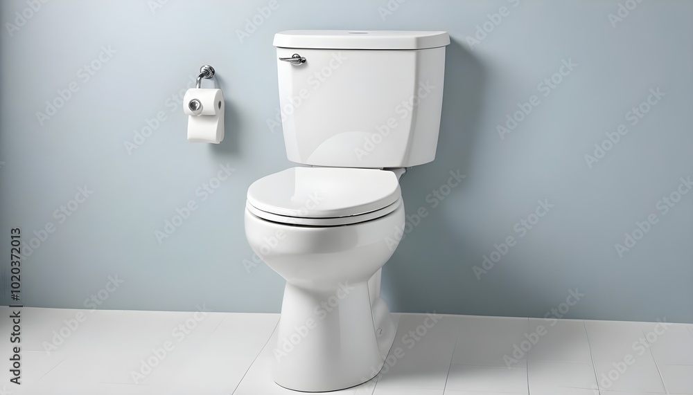 A white toilet on a background A white toilet on a background