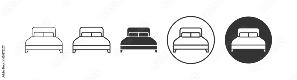 bed flat vector icons bed flat vector icons
