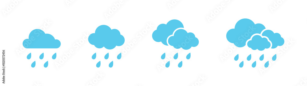 rain cloud vector blue vector design illustration rain cloud vector blue vector design illustration