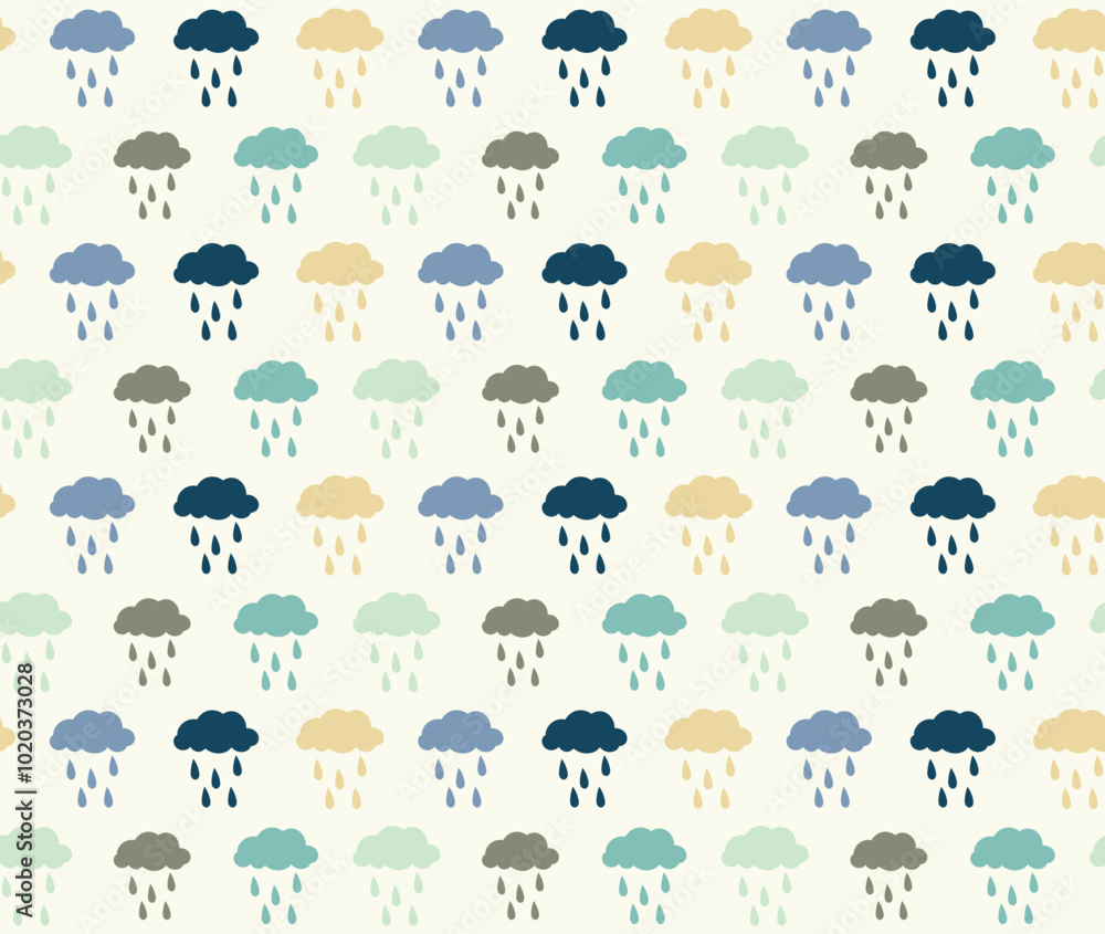 rain cloud pattern flat vector design illustration rain cloud pattern flat vector design illustration
