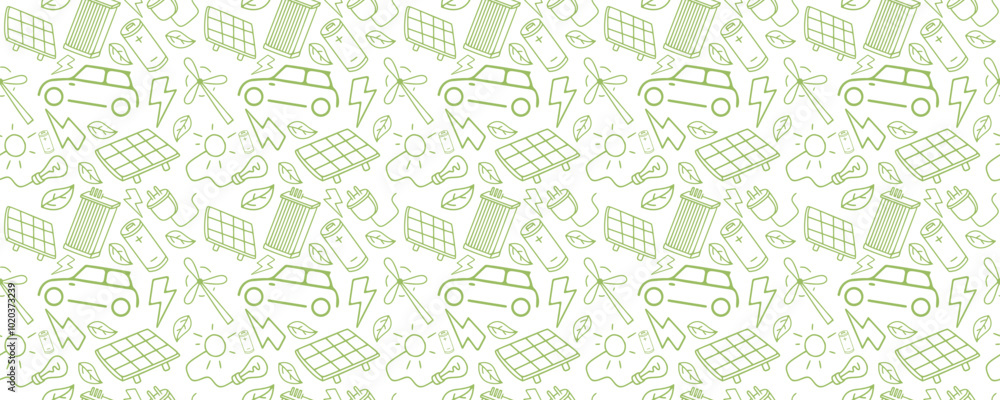renewable energy sources seamless pattern white background renewable energy sources seamless pattern white background