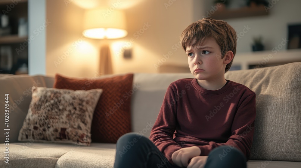 Obraz premium The Boy on the Couch