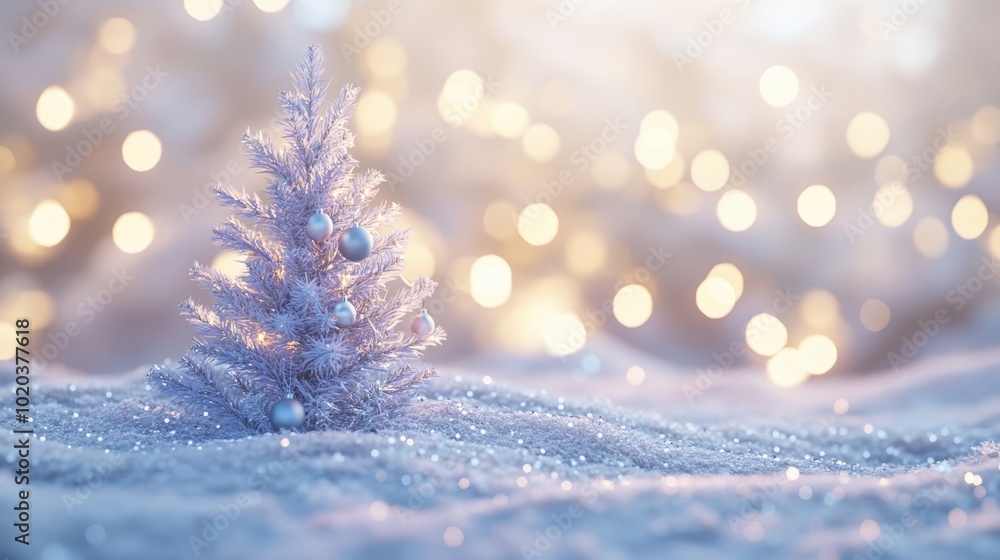 The Glittering Winter Christmas Tree The Glittering Winter Christmas Tree