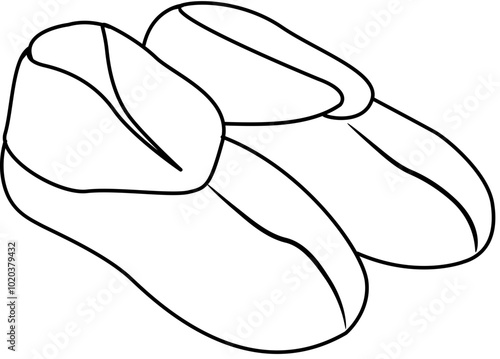 shoe sandal outline