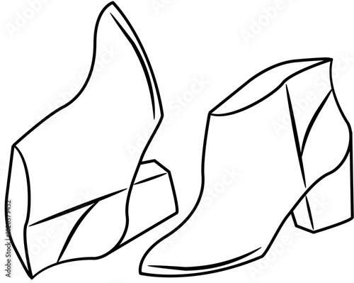 shoe sandal outline