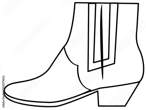 shoe sandal outline