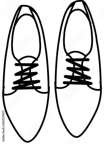 shoe sandal outline