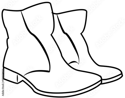shoe sandal outline