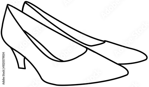 shoe sandal outline