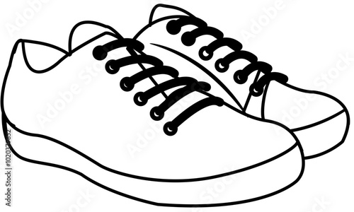 shoe sandal outline