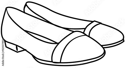 shoe sandal outline