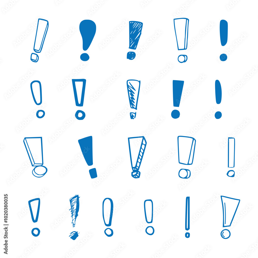 exclamation mark doodle hand draw exclamation mark doodle hand draw