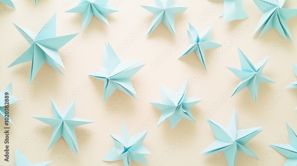 The Blue Paper Star Decoration The Blue Paper Star Decoration