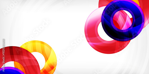 Circles, round elements, ring shapes premium background. Vector Illustration For Wallpaper, Banner, Background, Card, Book Illustration, landing page