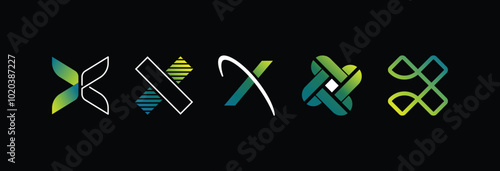 various x logo gradient
