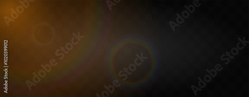 Abstract dark background with soft, glowing light flare and rainbow lens effects, creating a moody and cinematic feel.