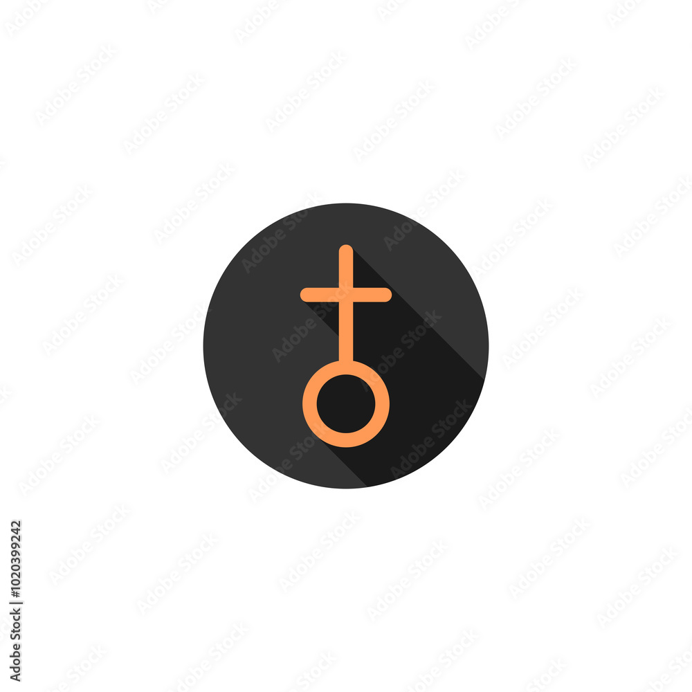 Church cross icon isolated on transparent background Church cross icon isolated on transparent background