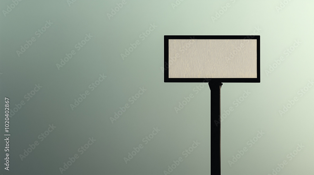 Blank, colorful sign in stylish retro design with solid, neutral background and large copy space Blank, colorful sign in stylish retro design with solid, neutral background and large copy space