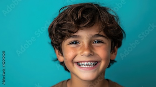 The Happy Boy with Braces