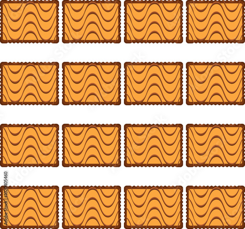 Pattern homemade cookie different taste in pastry biscuit