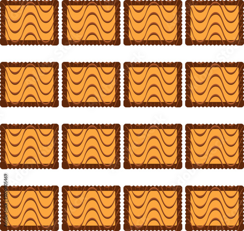 Pattern homemade cookie different taste in pastry biscuit