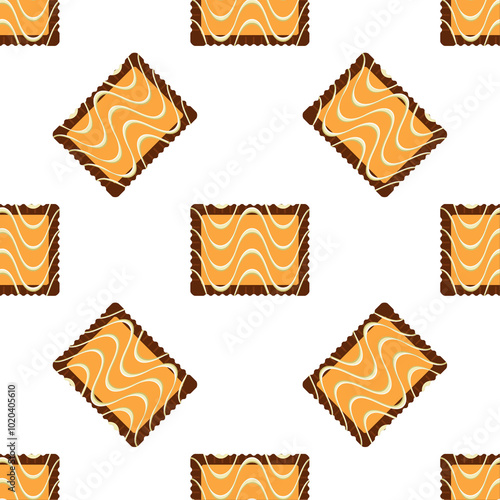 Pattern homemade cookie different taste in pastry biscuit