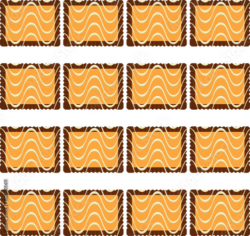 Pattern homemade cookie different taste in pastry biscuit