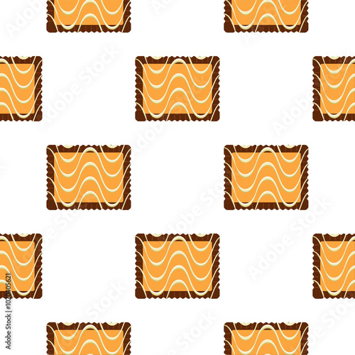 Pattern homemade cookie different taste in pastry biscuit