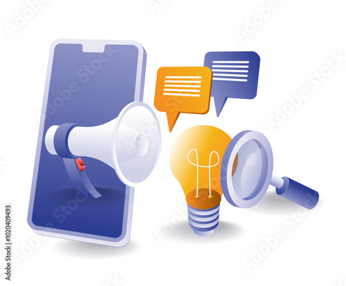 Campaign about smartphone social media ideas