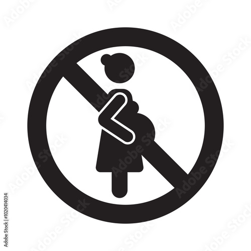 no pregnant mother sign