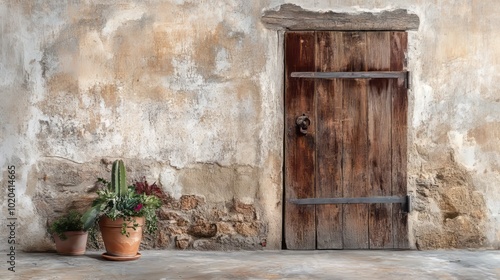 Old wooden door 9 photo