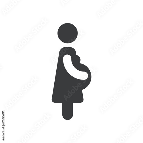 pregnant woman icon vector design illustration